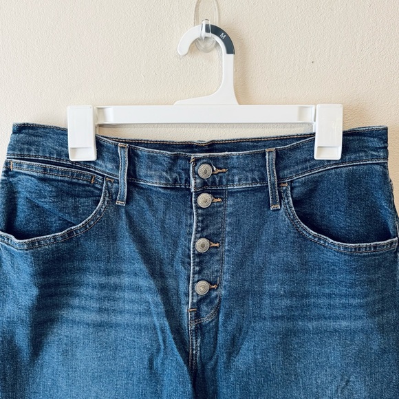 Levi’s Mile High Cropped Wide Leg Jeans Size 31 - Picture 2 of 9